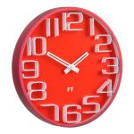 Designové nástěnné hodiny Future Time FT8010RD Numbers 30cm 167183 Hodiny