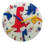 Dětské nástěnné hodiny 8813 Nextime Dino Dance 30cm 176659
