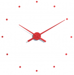 Designové nástěnné hodiny NOMON OJ červené 50cm 160975 Hodiny