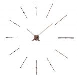 Designové nástěnné hodiny Nomon Merlin Walnut Graphite 155cm 165914 Hodiny