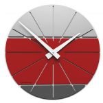 Designové hodiny 10-029 CalleaDesign Benja 35cm (více barevných verzí) Barva rubínová tmavě červená - 65 166523 Hodiny