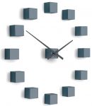 Designové nástěnné nalepovací hodiny Future Time FT3000GY Cubic grey 167213 Hodiny