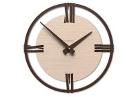 Designové hodiny 10-216n natur CalleaDesign Sirio 60cm (více dekorů dýhy) Dýha wenge - 89 169630 Hodiny