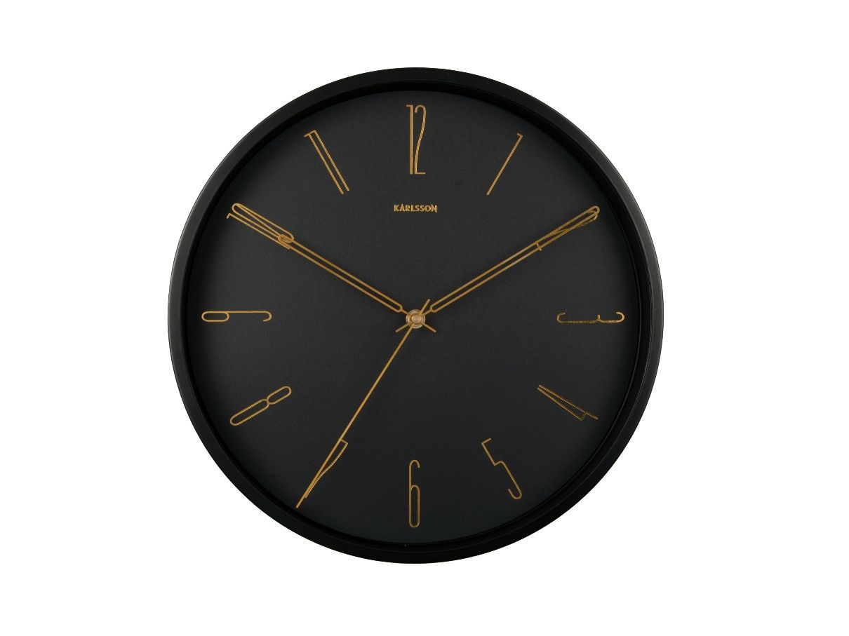 Designové nástěnné hodiny 5898BK Karlsson 35cm 177716 Hodiny