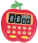 Minutník digitální s magnetem motiv červené jablko 155003 Hodiny