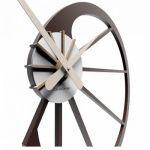 Designové hodiny 10-118 CalleaDesign Snail 45cm (více barevných verzí) Barva čokoládová - 69 164468 Hodiny