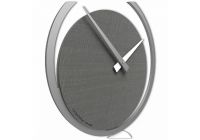 Designové kyvadlové hodiny 11-010 CalleaDesign Eclipse 51cm (více barevných verzí) Barva čokoládová-69 - RAL8017 Dýha šedý kořen - 84 169464 Hodiny