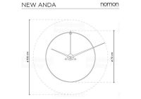 Designové nástěnné hodiny Nomon New Anda G 100cm 169221 Hodiny