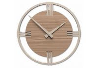 Designové hodiny 10-216n natur CalleaDesign Sirio 60cm (více dekorů dýhy) Dýha wenge - 89 169630 Hodiny