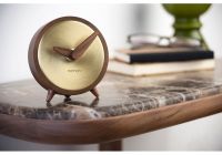 Designové stolní hodiny Nomon Atomo Gold 10cm 165906 Hodiny