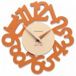 Designové hodiny 10-009 CalleaDesign Mat 33cm (více barevných verzí) Barva caffelatte - 14 163861 Hodiny