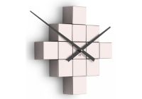 Designové nástěnné nalepovací hodiny Future Time FT3000PI Cubic pink 167215 Hodiny