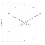 Designové nástěnné hodiny NOMON OJ grafitové 50cm 160978 Hodiny