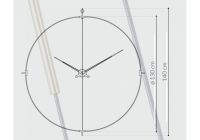 Designové nástěnné hodiny Nomon Delmori N černé 130cm 169950 Hodiny