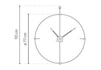 Designové nástěnné hodiny Nomon Bilbao Graphite Small 92cm 165922 Hodiny