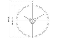 Designové nástěnné hodiny Nomon Doble OG 80cm 165925 Hodiny