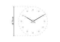 Designové nástěnné hodiny Nomon Rodon 12N Gold 74cm 161158 Hodiny