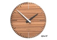 Designové hodiny 10-025 natur CalleaDesign Exacto 36cm (více dekorů dýhy) Design wenge - 89 166398 Hodiny
