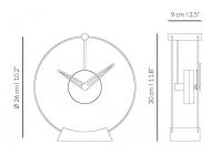 Designové stolní hodiny Nomon Aire G small 30cm 177350 Hodiny