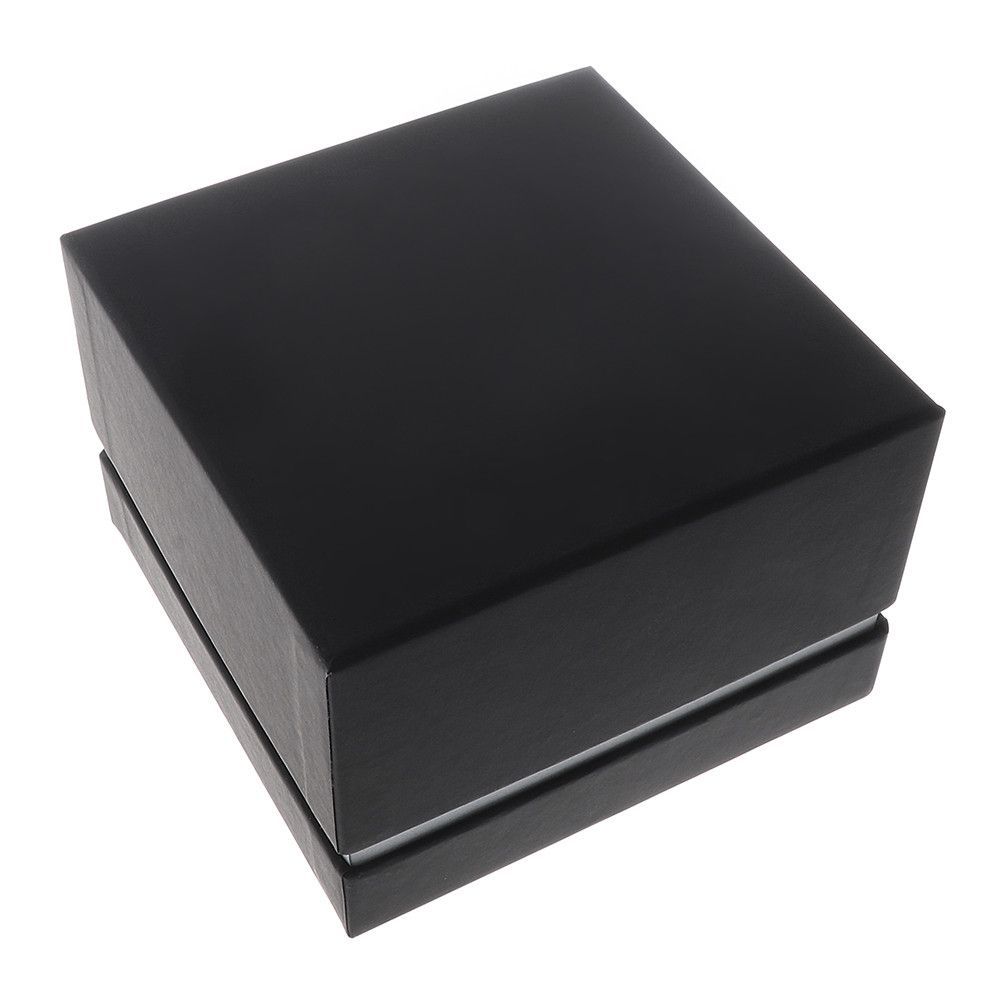 Černá papírová krabička na hodinky, bez potisku EKH.012 180194 Krabička na hodinky EKH012 - černá, bez loga