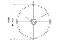 Designové nástěnné hodiny Nomon Doble ONG 80cm 169825 Hodiny
