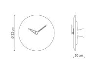 Designové nástěnné hodiny Nomon Bari M Emperador 32cm 169828 Hodiny