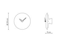 Designové nástěnné hodiny Nomon Bari S Sahara 24cm 169827 Hodiny